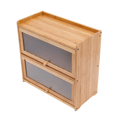 Bamboo Kitchen Storage Cabinet - DIY Assembly Required
