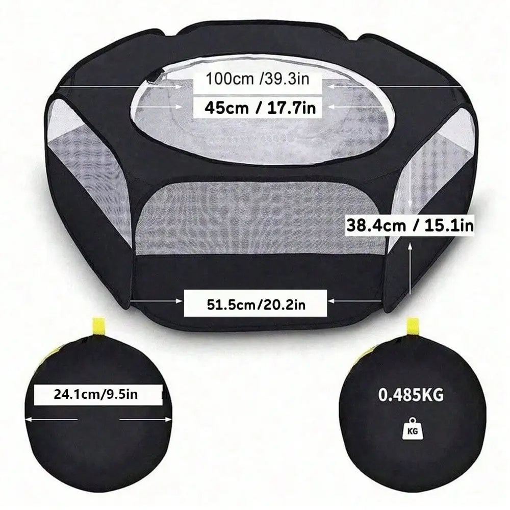 Foldable Pet Playpen Indoor Outdoor & Portable Exercise Play Fence