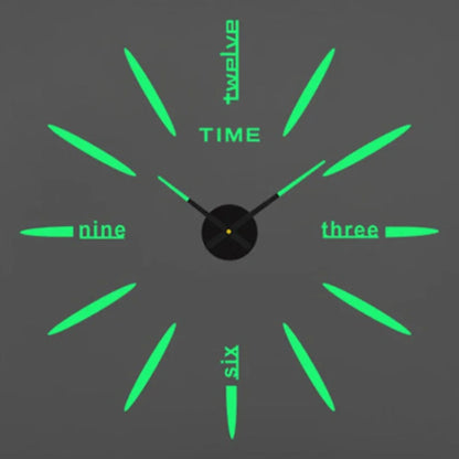 Large 3D Wall Clock Luminous Classic Wall Clocks DIY Digital Clock Wall Watches Stickers Silent Clock for Home Living Room Table