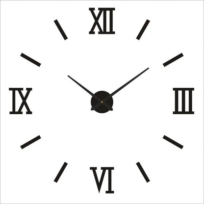 Large 3D Wall Clock Luminous Classic Wall Clocks DIY Digital Clock Wall Watches Stickers Silent Clock for Home Living Room Table