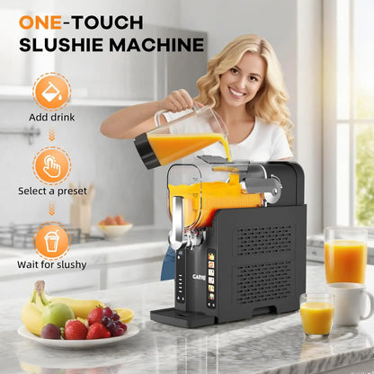 Slushie Machine for Home No Ice Needed, with LED Display