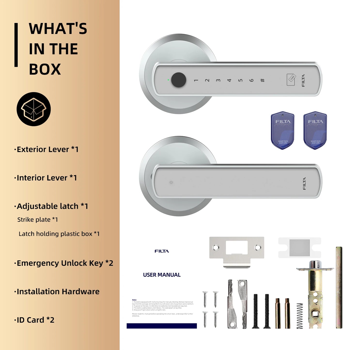Viladepot Smart Lock Fingerprint Door Lock App Control