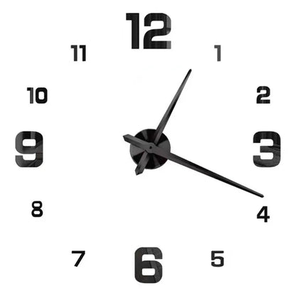 Large 3D Wall Clock Luminous Classic Wall Clocks DIY Digital Clock Wall Watches Stickers Silent Clock for Home Living Room Table