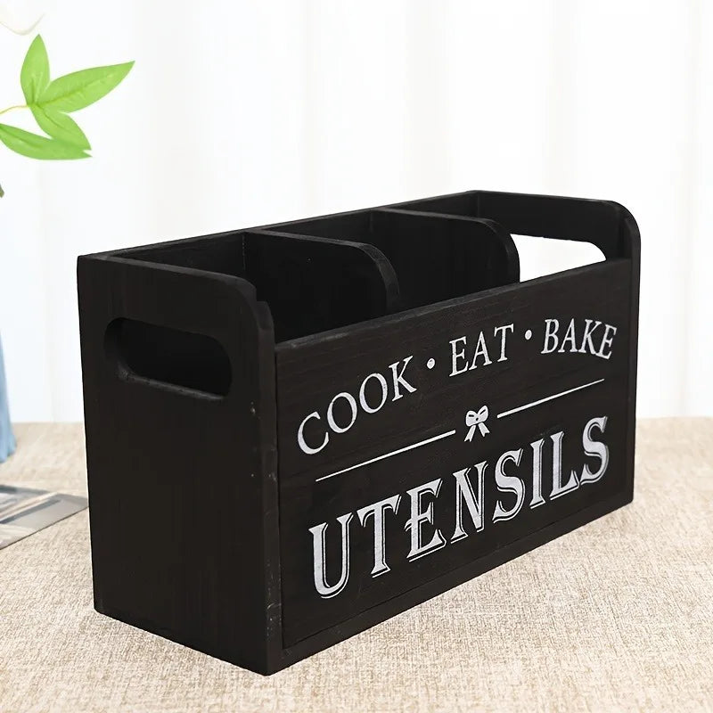 Wooden Vintage Kitchen Storage Box Solid