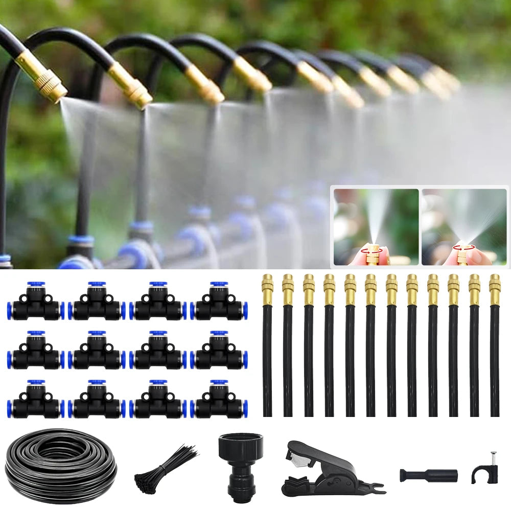 Irrigation spray nozzles kit For Greenhouse Garden Flowers Plant Watering