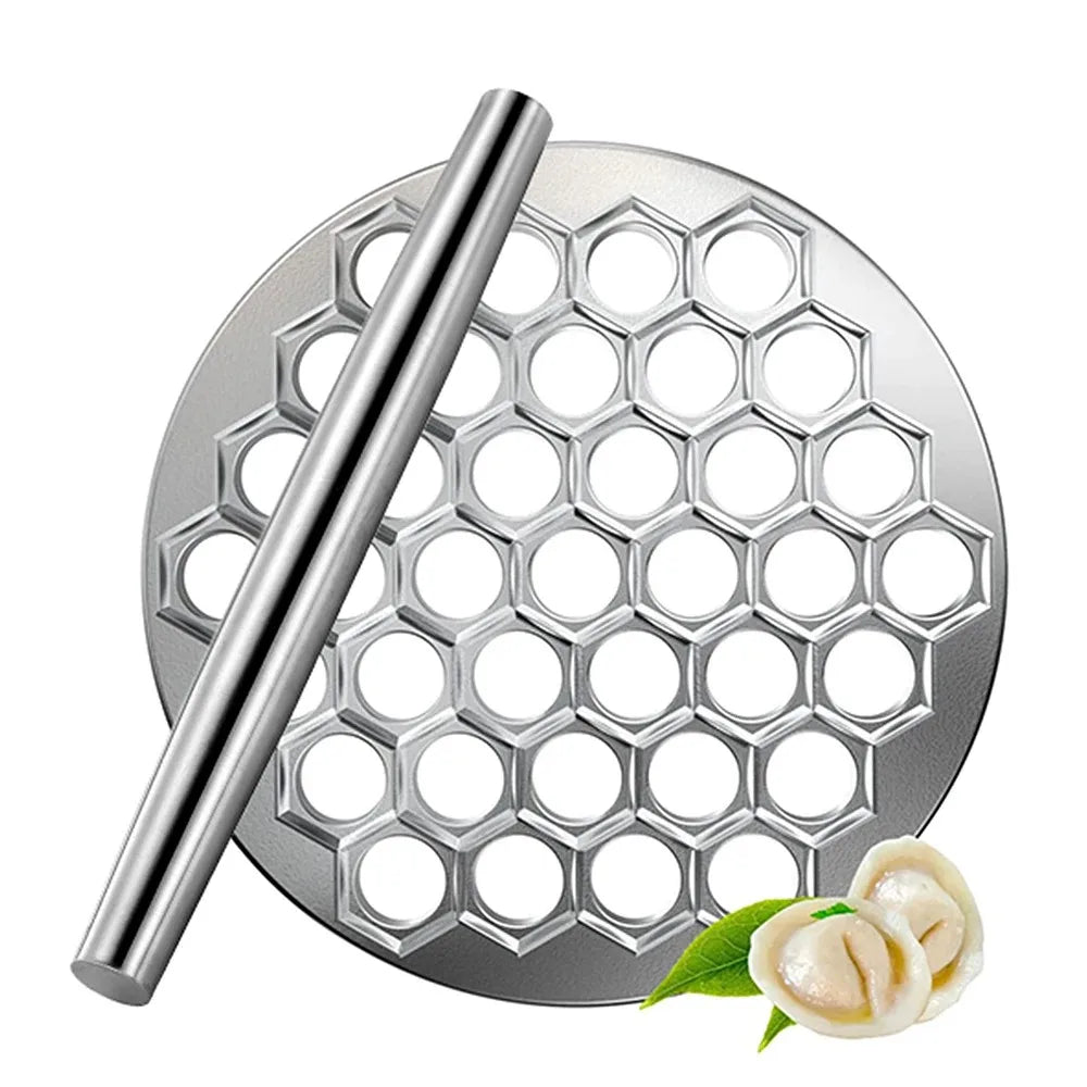 Russian Ravioli Maker Dumplings Mold 37 Holes Aluminum Alloy