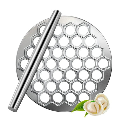 Russian Ravioli Maker Dumplings Mold 37 Holes Aluminum Alloy