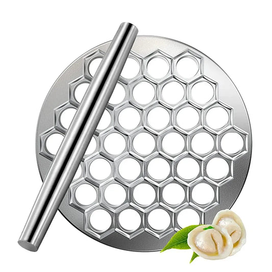 Russian Ravioli Maker Dumplings Mold 37 Holes Aluminum Alloy