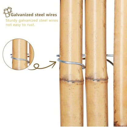 4FT x 6FT Natural Bamboo Fence  Outside  Privacy Fencing