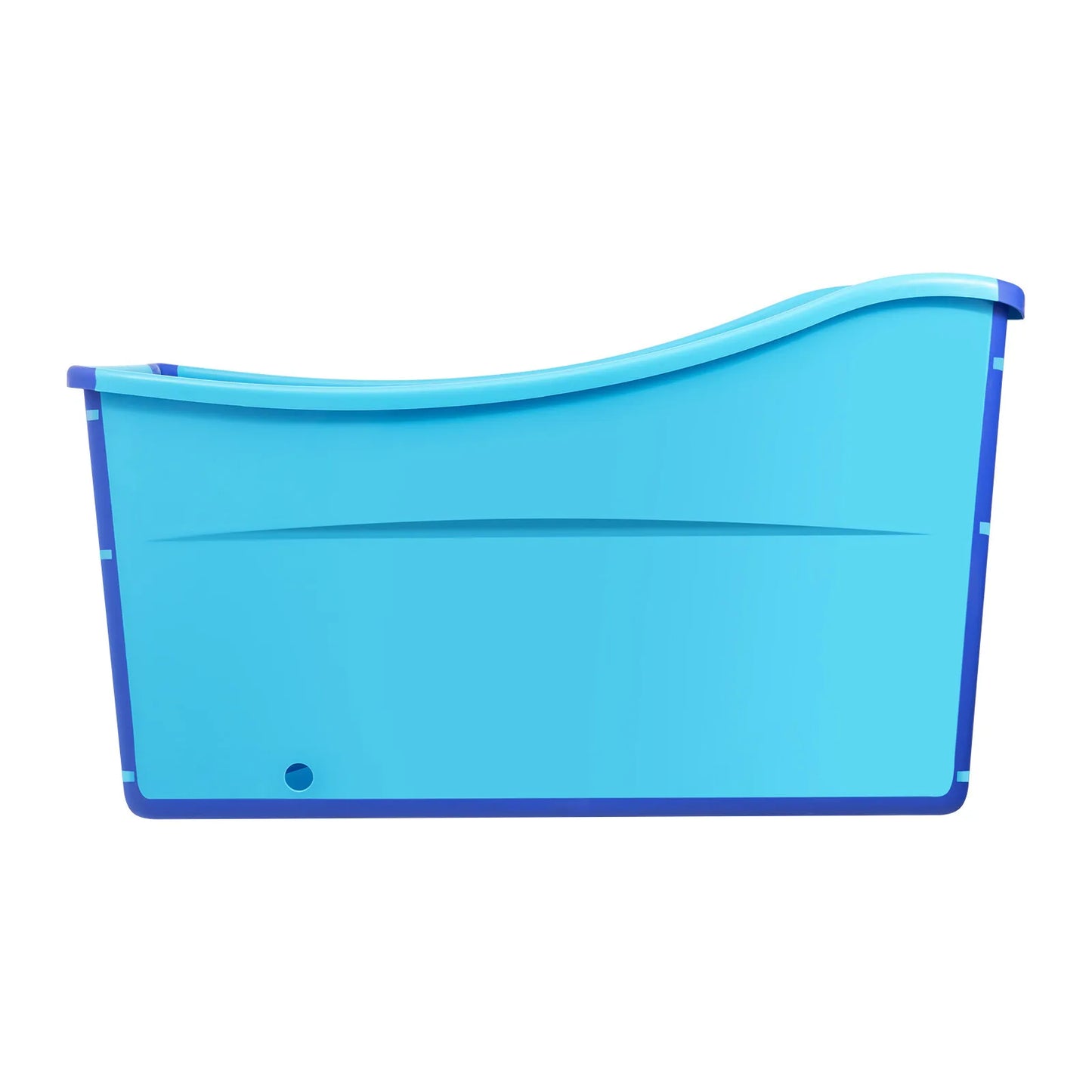 Freestanding Large Foldable Bath Tub Bathtub  W/ DrainPipe Capacity