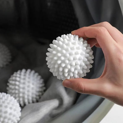 Anti-wrap laundry ball round pure white magic cleaning drum cleaner.