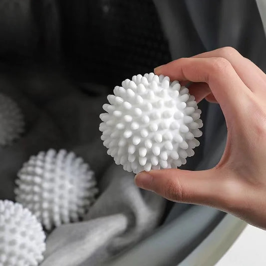 Anti-wrap laundry ball round pure white magic cleaning drum cleaner.
