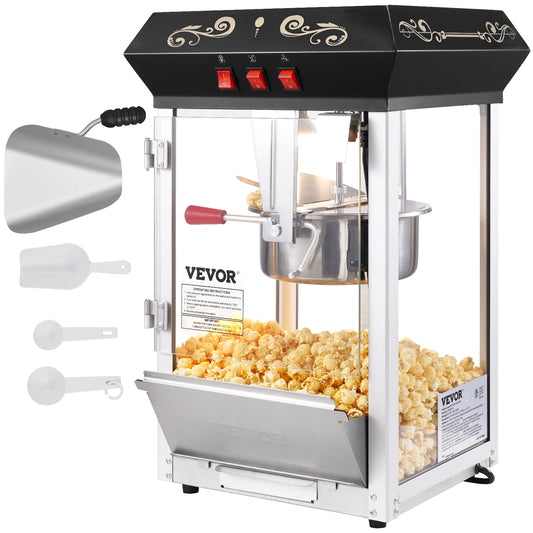Popcorn Popper Maker Machine 8 Oz Kettle Makes 48 Cups