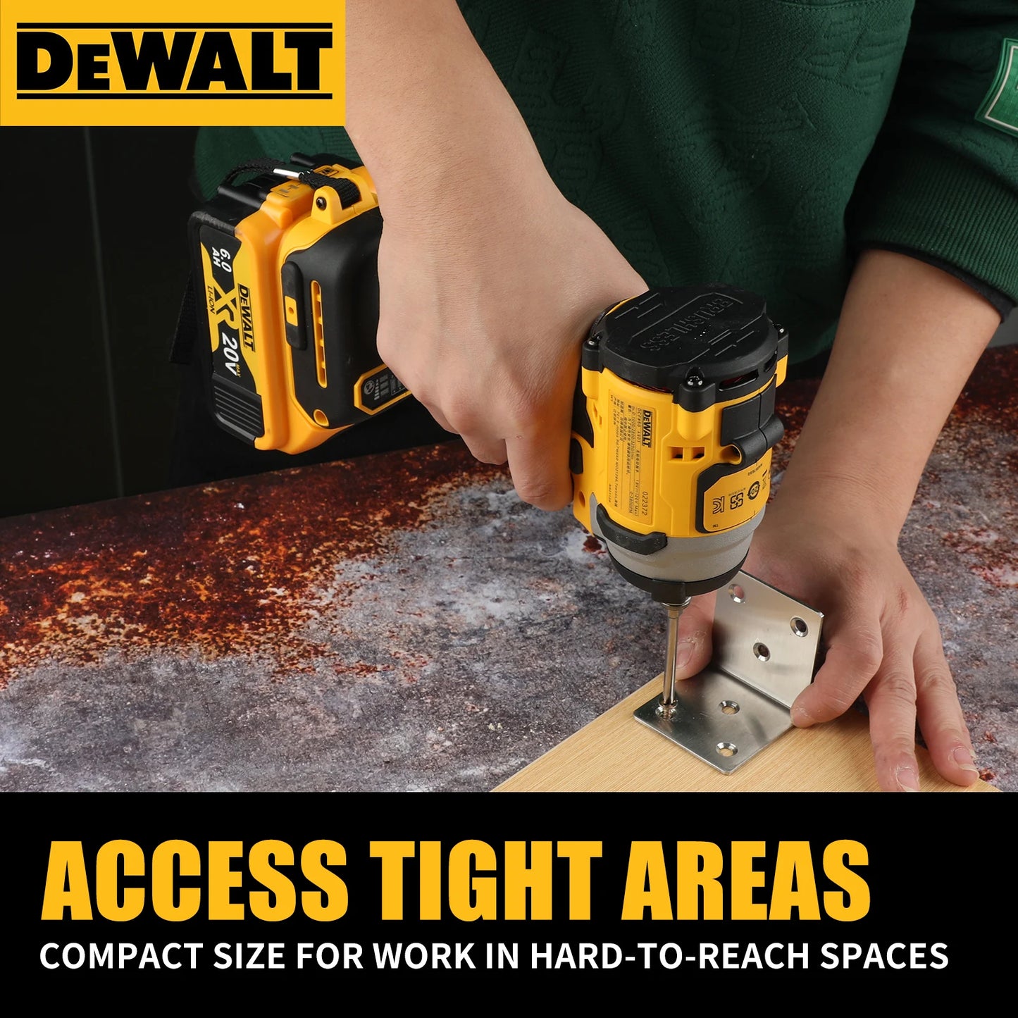 DEWALT DCF850 20V MAX Brushless Impact Driver 205NM 3-Speed