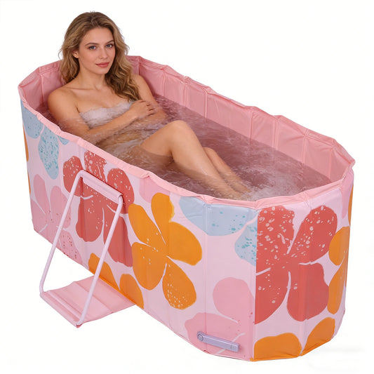 47 Inch Ice Plunge Tub 5-Layer Insulated Liner Foldable Bathtub