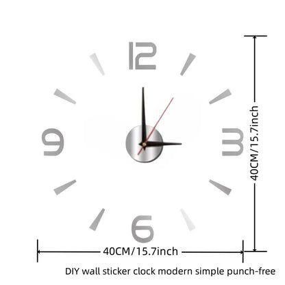 Large 3D Wall Clock Luminous Classic Wall Clocks DIY Digital Clock Wall Watches Stickers Silent Clock for Home Living Room Table