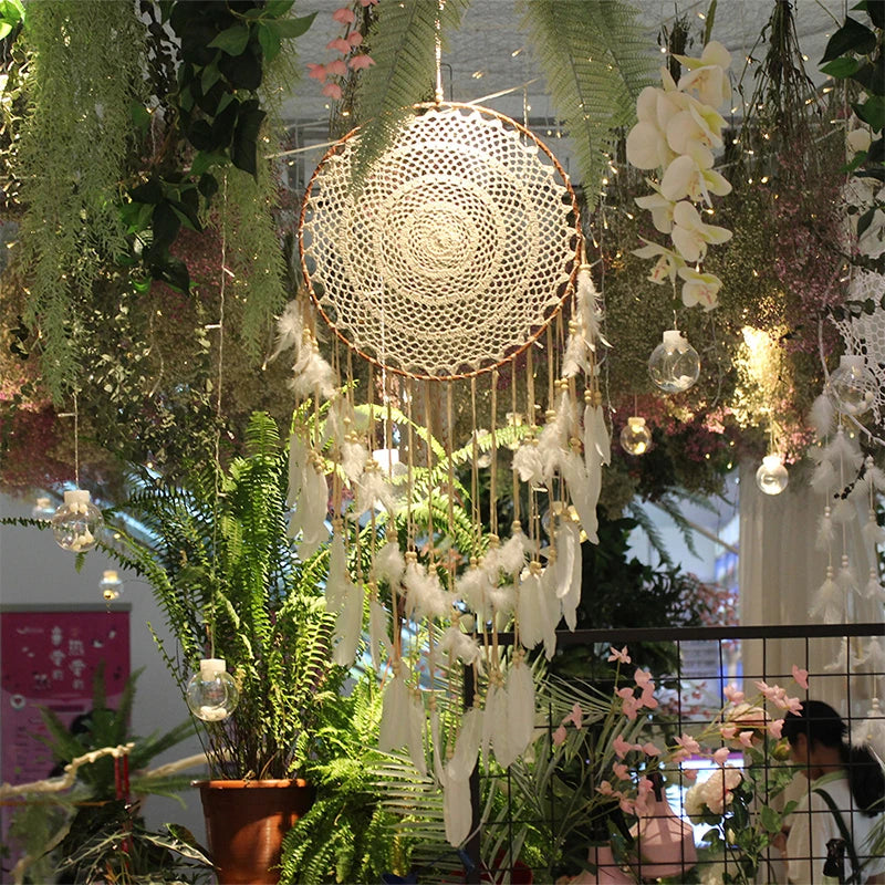 big dream catcher hanging/light decoration