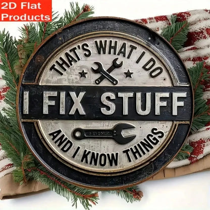 Vintage Garage Tin Sign, Rustic  for Man Cave & Workshop