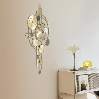 45x78cm Decorative Art Wall Clock Silent Non Ticking Item.