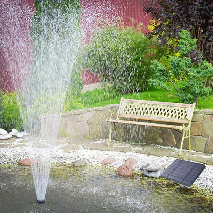 Solar Fountain with 6 Nozzles -  Floating Water Pump for Bird Baths,