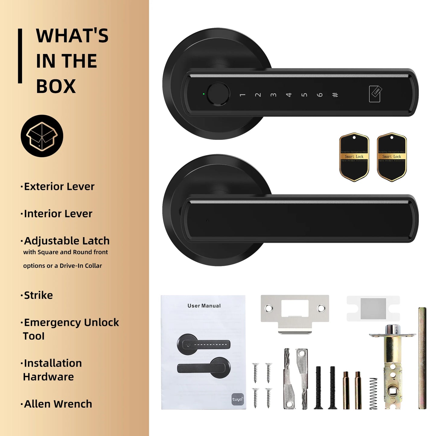 Viladepot Smart Lock Fingerprint Door Lock App Control Passcode