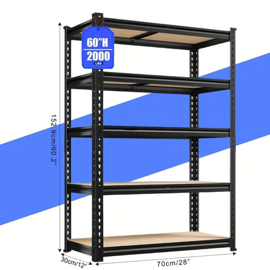 72"/60"H Garage Shelving Storage Shelves，2000LBS Capacity