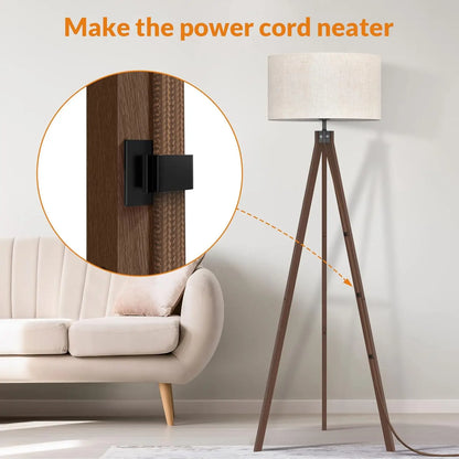 Mid Century Modern Wood Tripod Floor Lamp, Perfect for MSM Decor!
