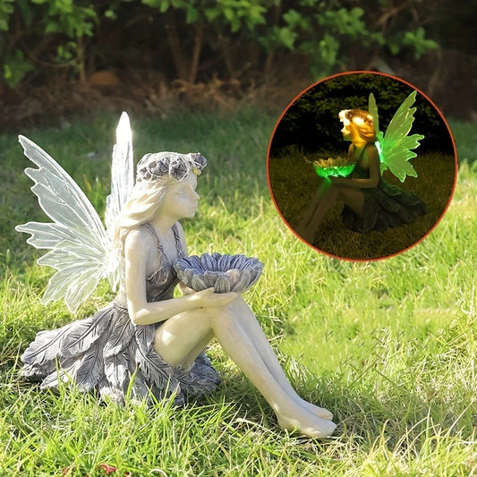 Outdoor Garden Solar Statue Light,