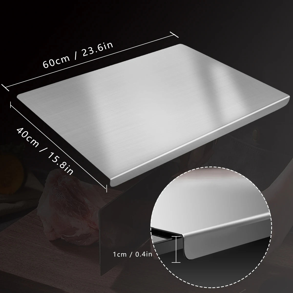 304 Stainless Steel Cutting Board , Waterproof