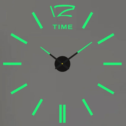 Large 3D Wall Clock Luminous Classic Wall Clocks DIY Digital Clock Wall Watches Stickers Silent Clock for Home Living Room Table