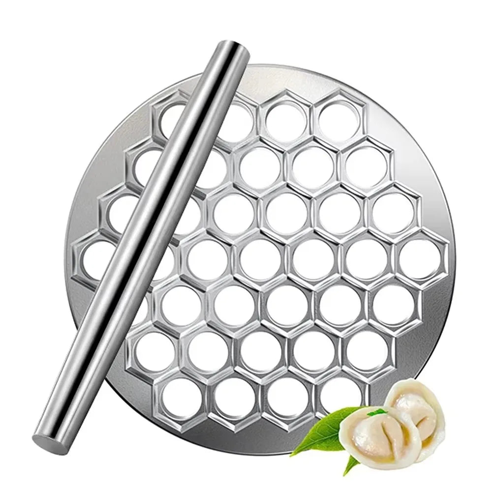 Russian Ravioli Maker Dumplings Mold 37 Holes Aluminum Alloy