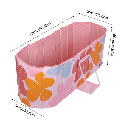 47 Inch Ice Plunge Tub 5-Layer Insulated Liner Foldable Bathtub