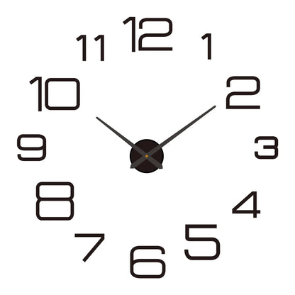 Large 3D Wall Clock Luminous Classic Wall Clocks DIY Digital Clock Wall Watches Stickers Silent Clock for Home Living Room Table