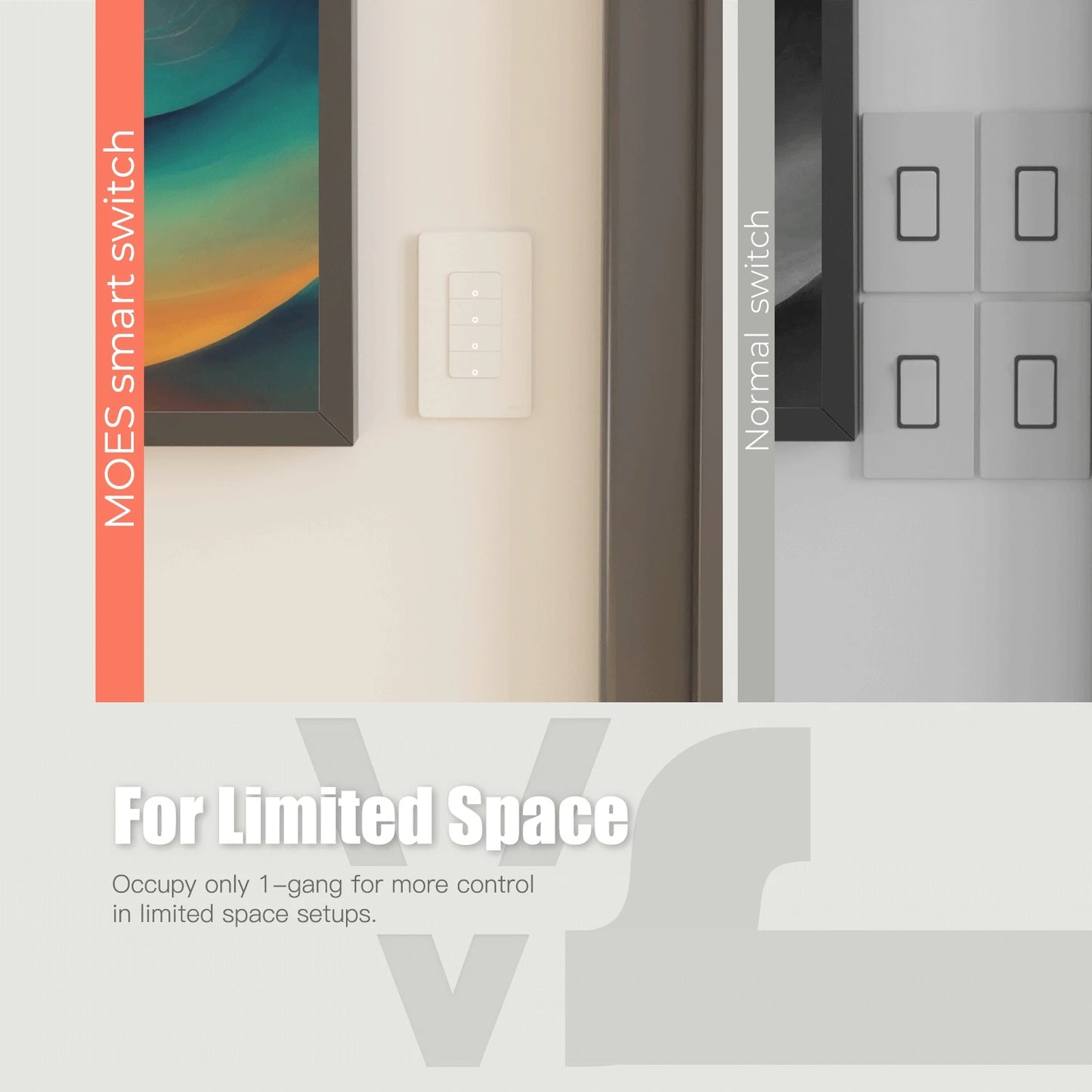 Wi-Fi Smart Light Switch , Push Button Wall Switch