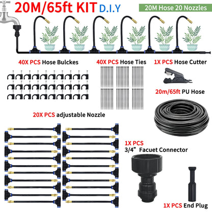 Irrigation spray nozzles kit For Greenhouse Garden Flowers Plant Watering