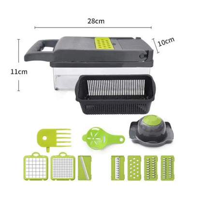 Multifunctional Vegetable Chopper 14/16 in 1 Food Slicer Dicer Grater with Handle
