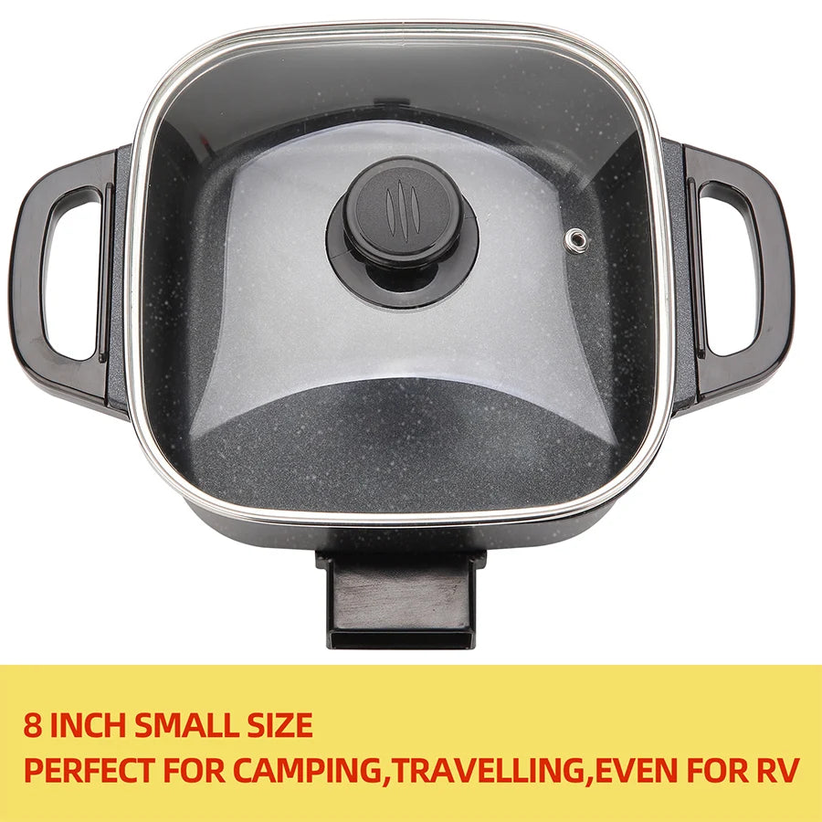 Electric Frying Pan,  Multifunctional Integrated Temperature Control,