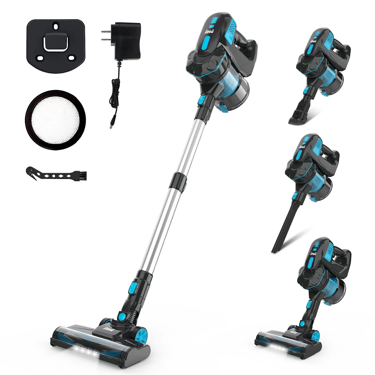 Stick Vacuum up to 40min Runtime, 6-in-1 Cordless