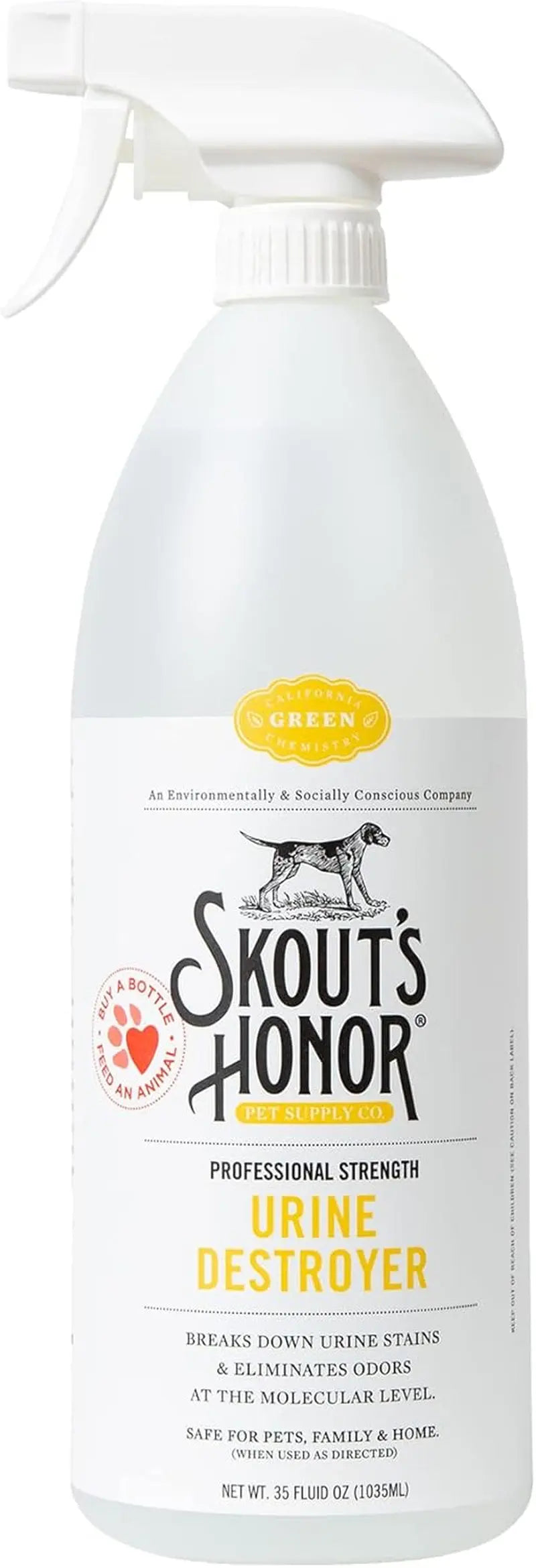 Skout's Honor Dog Urine Destroyer Carpet Cleaner 35oz Professional Strength