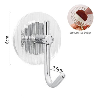 Acrylic Self Adhesive Hooks Wall Hook Home Décor Bathroom Towel Hooks Rack