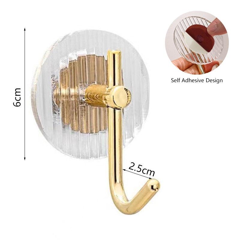 Acrylic Self Adhesive Hooks Wall Hook Home Décor Bathroom Towel Hooks Rack