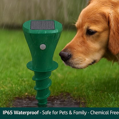 Solar Powered Mole Repellent for Outdoor Gardens and Yards