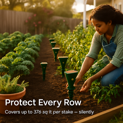 Solar Powered Mole Repellent for Outdoor Gardens and Yards