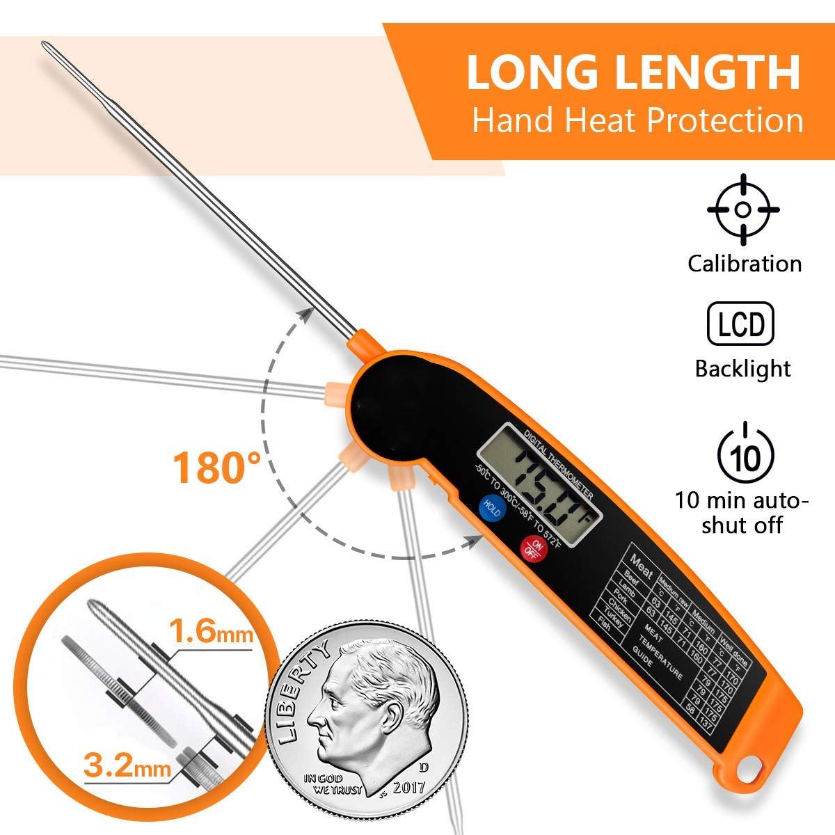 New Digital Kitchen Food Thermometer For Meat -Food Probe BBQ Electronic Thermometer