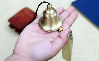 Pure Copper Wind Chimes Ornaments Exquisite Hanging Harmony Bells Garden Rustic Relaxing Tranquil Wind Chimes Japanese Home Balcony Bedroom Wind Chimes Car Pendant Birthday Gift Supplies
