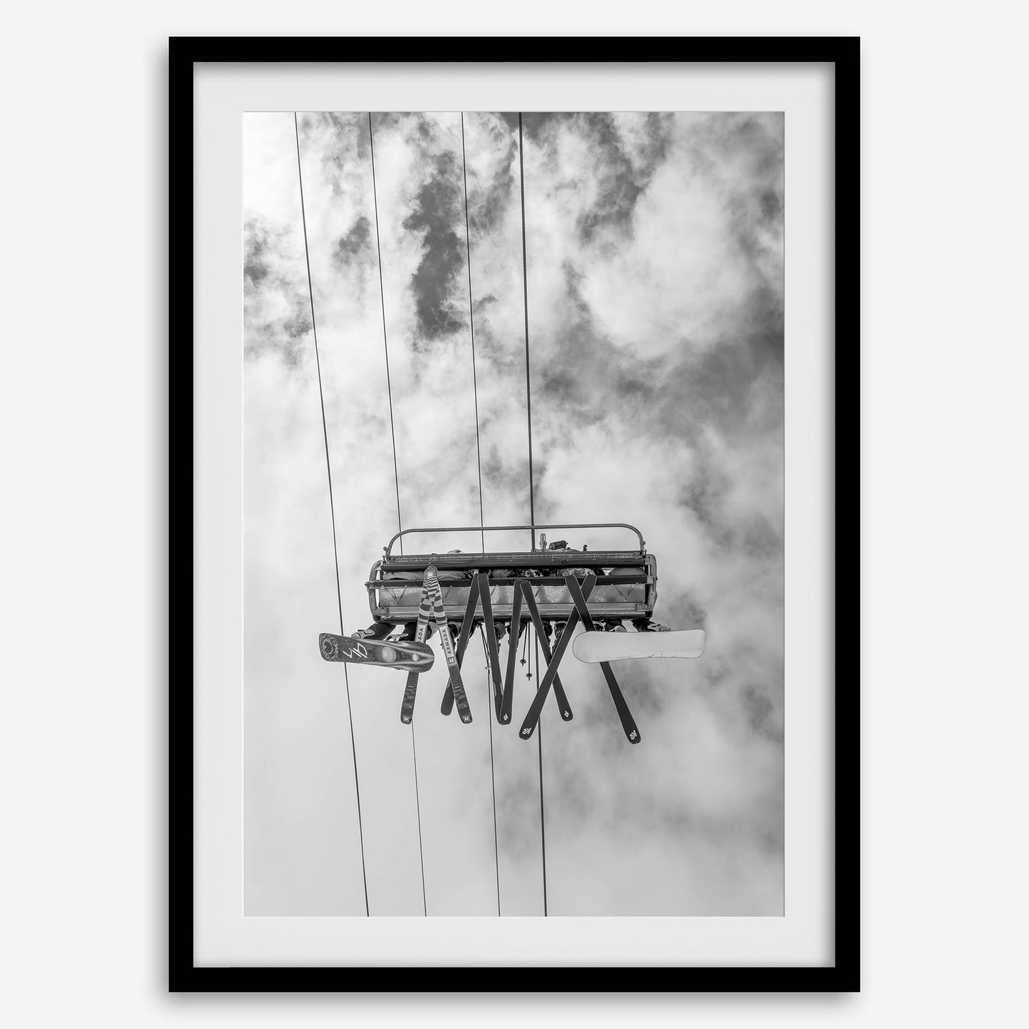 Ski Chairs in the Clouds