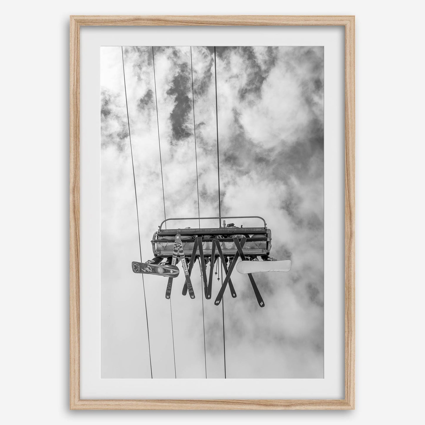 Ski Chairs in the Clouds