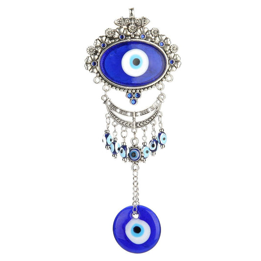 Turkish Blue Evil Eye Wall Hanging Ornaments Nazar Beads Glass Amulet Pendants ,Blessing Protection Home Decoration Lucky Pendant Charm