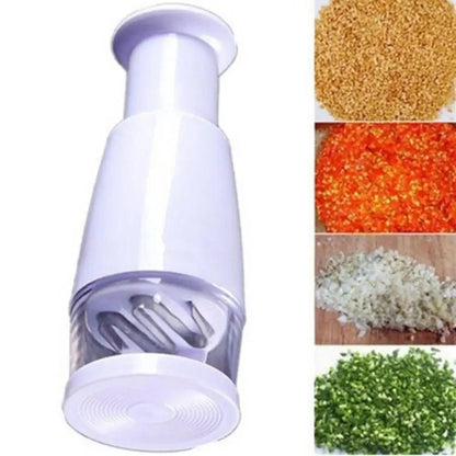 White Kitchen Slicer Pressing Food Chopper & Cutter , Easy to Use