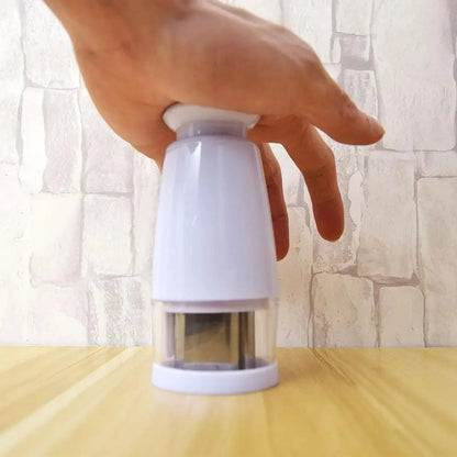 White Kitchen Slicer Pressing Food Chopper & Cutter , Easy to Use